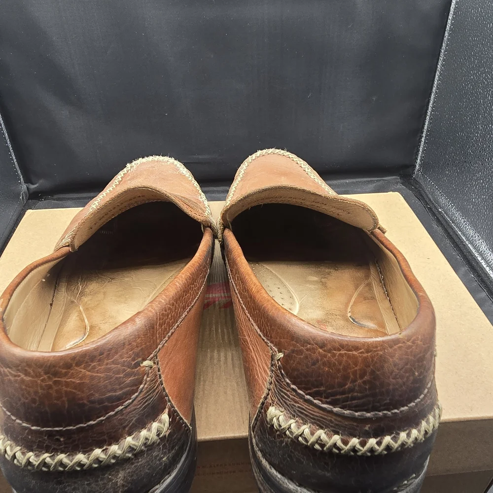 Tommy Bahama Tan Leather Slip-On‎ Loafers